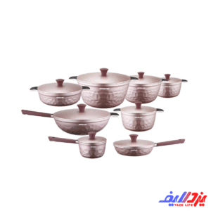 سرویس قابلمه 16 پارچه چدن عرشیا مدل CO110-3302