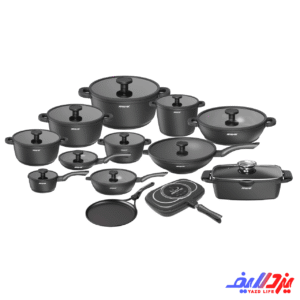 سرویس قابلمه 25 پارچه چدن عرشیا مدل CO180-3861