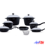 سرویس قابلمه ۱۴ پارچه چدن عرشیا مدل CO395-3074