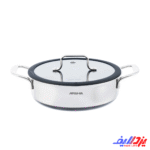 ماهیتابه دو دسته 24 سانت کف لیزری عرشیا مدل SS622-3699