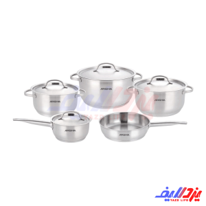 سرویس قابلمه 9 پارچه استیل عرشیا SS180-3871