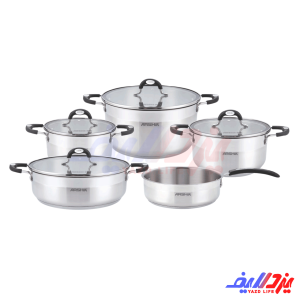 سرویس قابلمه 9 پارچه استیل عرشیا SS478-3745