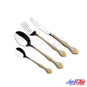 سرویس قاشق و چنگال 48 تکه 12 نفره عرشیا مدل TM112GS-3762