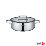 ماهیتابه دو دسته کف لیزری 28 سانت عرشیا مدل SS050-3341