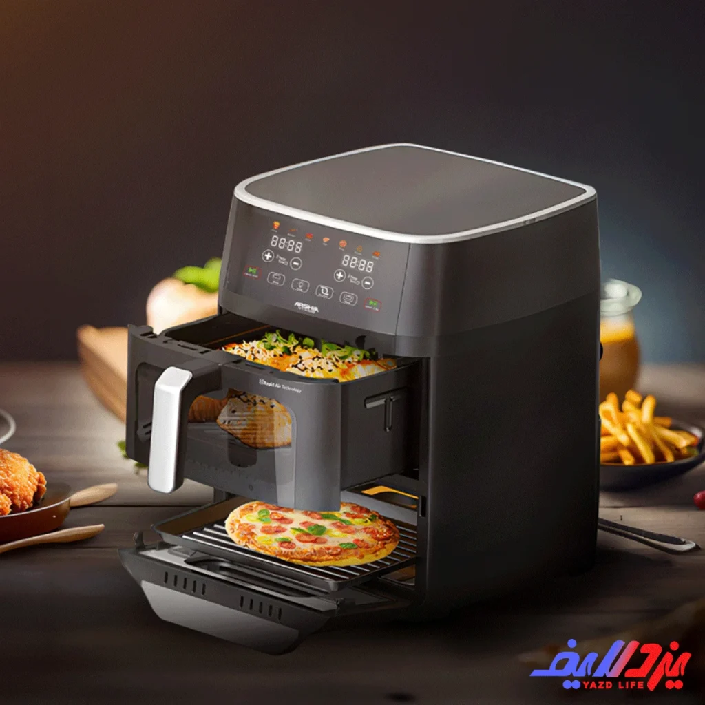 بررسی سرخ کن دو طبقه عرشیا مدل AF118-3249؛ مشخصات، مزایا و ارزش خرید