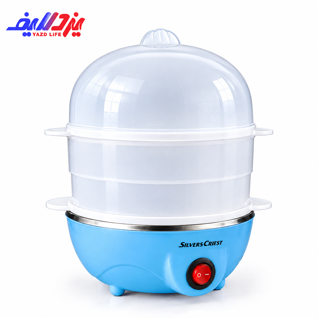 تخم مرغ پز سیلور کرست مدل SC-3102 به رنگ آبی